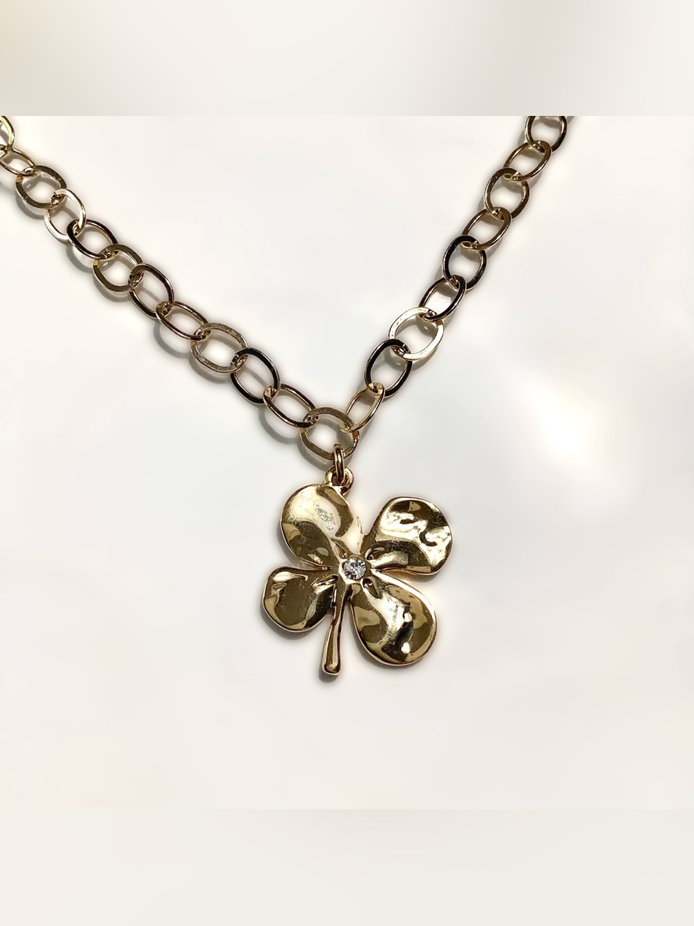 Nordstrom Four Leaf Clover Pendant Necklace 18"